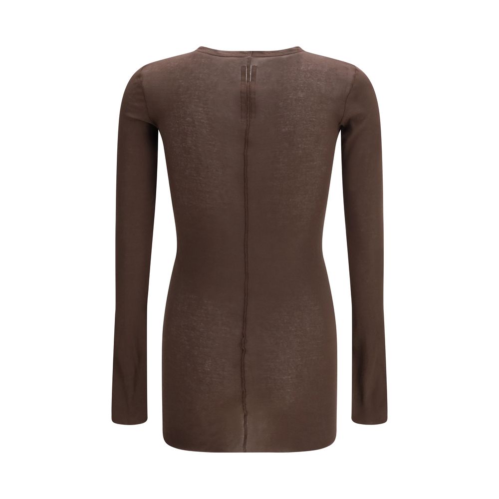 Rick Owens Gray Cotton Sportswear Lange Mouwen T Shirt