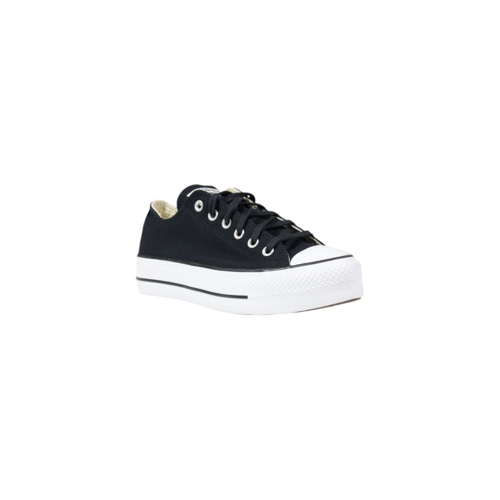 Converse platform zwart textiel luxe collectie sneaker