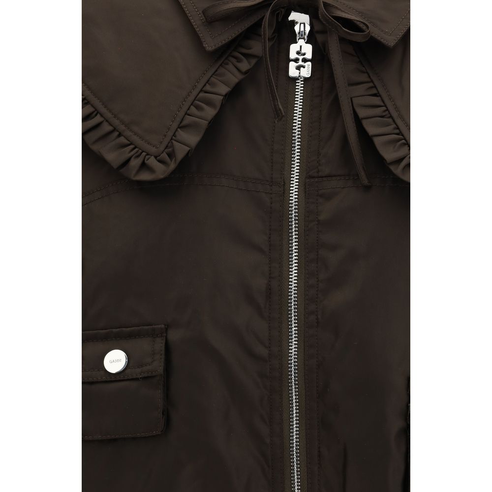 Ganni duchesse nylon bomber