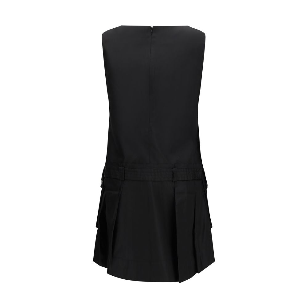 Ganni duchesse belted mini dress