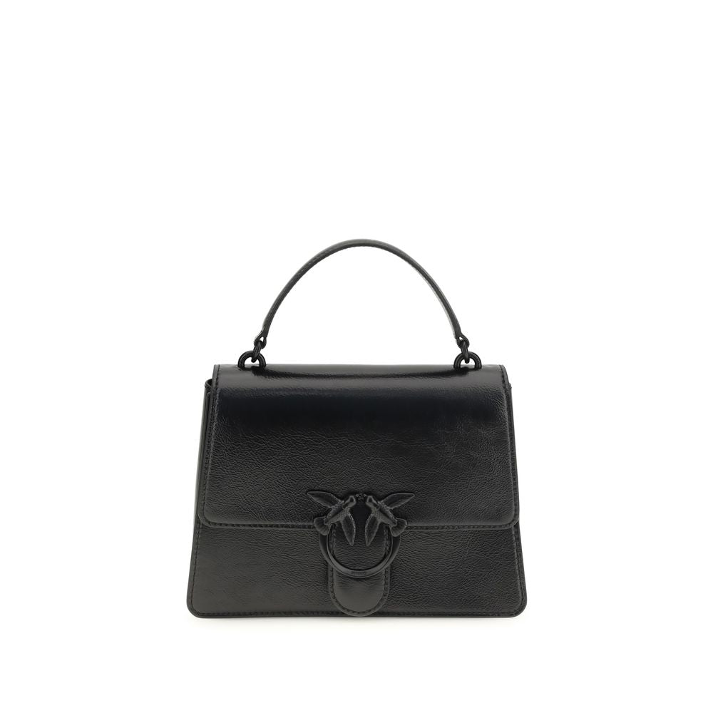Pinko loveone handtas lamslederpatina vintage zwart