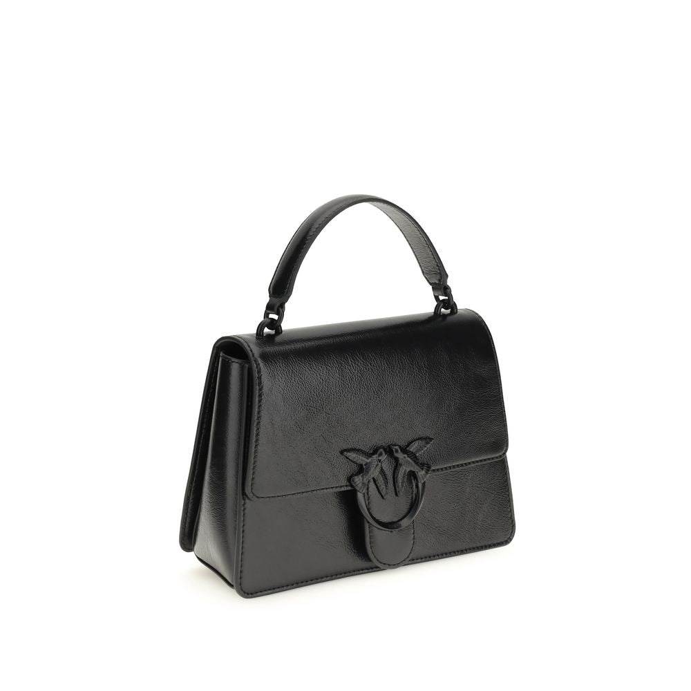 Pinko loveone handtas lamslederpatina vintage zwart