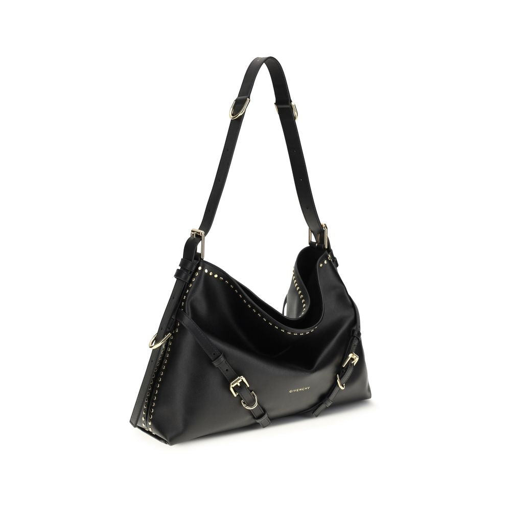 Givenchy Voyou Schoudertas Zwart Kalfsleer