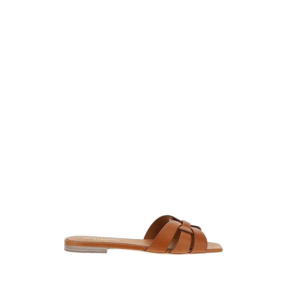 Saint Laurent Bos Taurus Flat Sandals