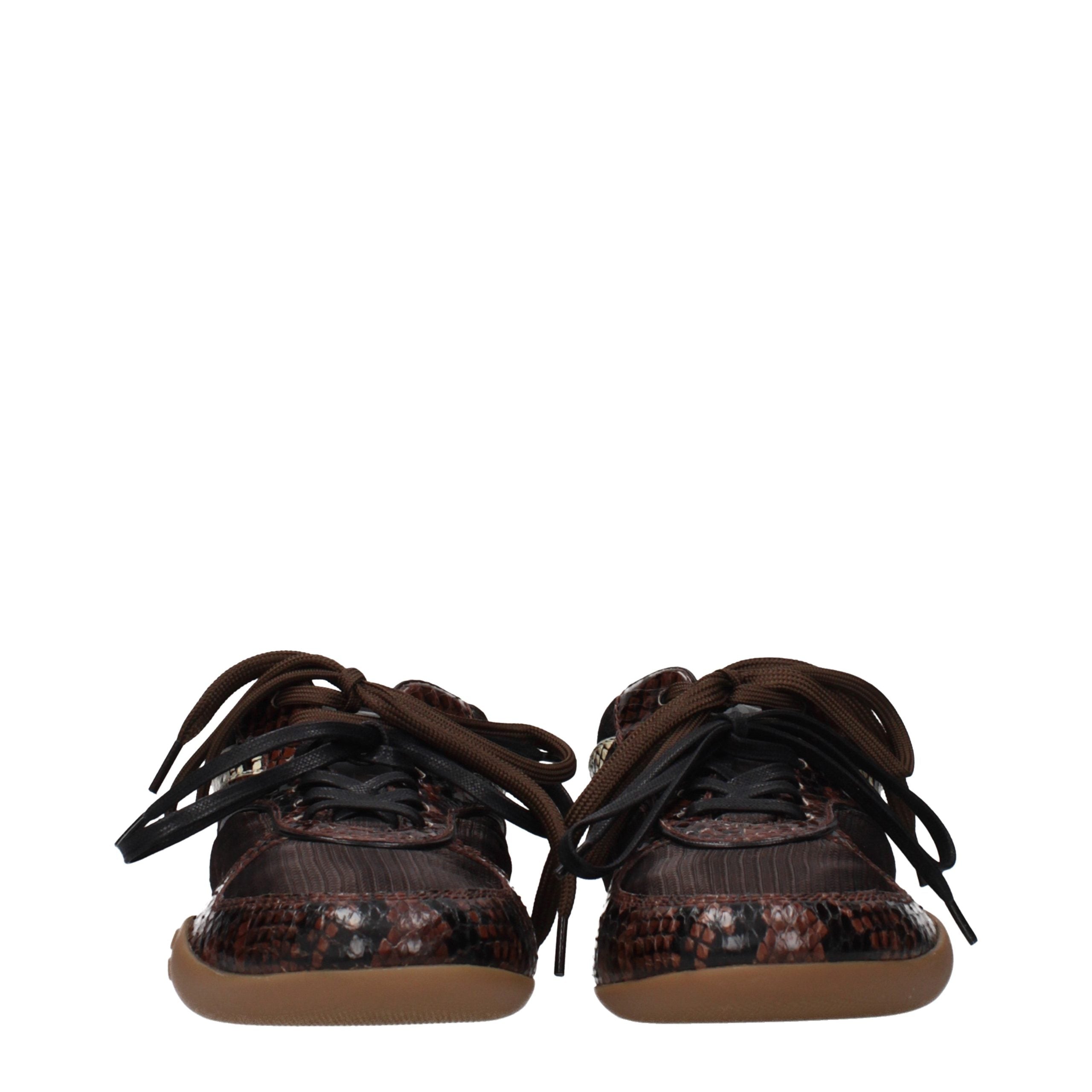 Miu Miu Calfskin Leather Logo Sneakers