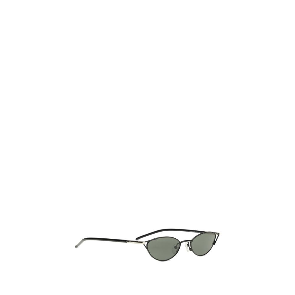 Alexander McQueen ultraluxe obsidiaan metaal zonnebrillen
