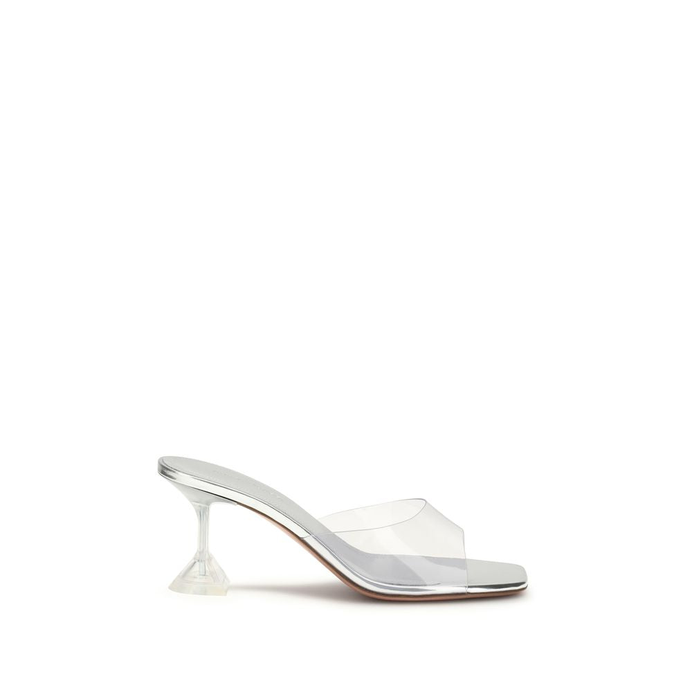 Amina Muaddi Lupita Glass Sandals