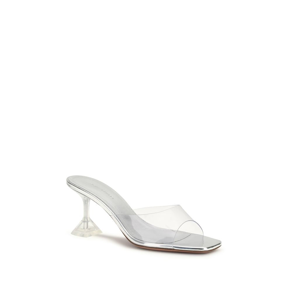 Amina Muaddi Lupita Glass Sandals