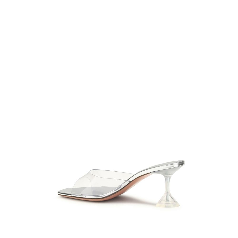 Amina Muaddi Lupita Glass Sandals