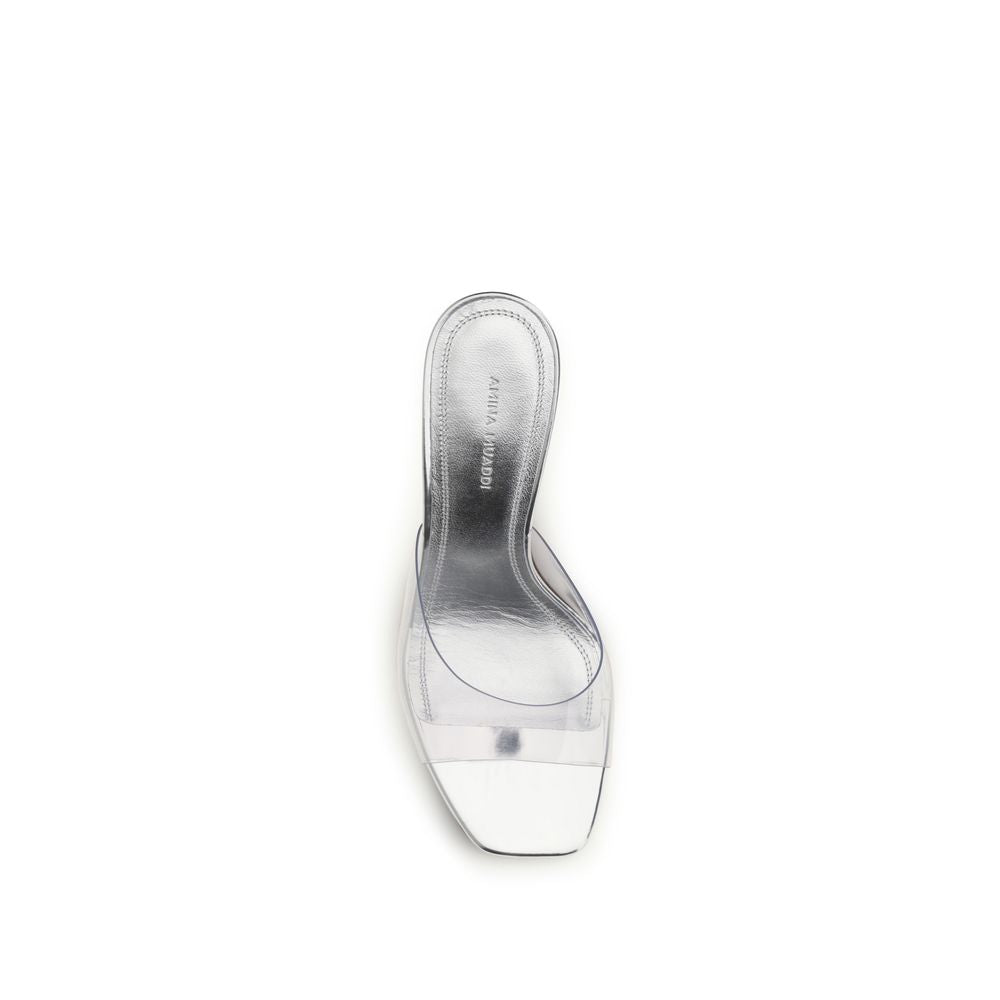 Amina Muaddi Lupita Glass Sandals