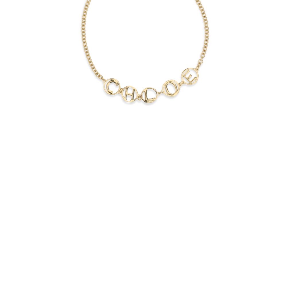 Chloé Script Circle Halsketting
