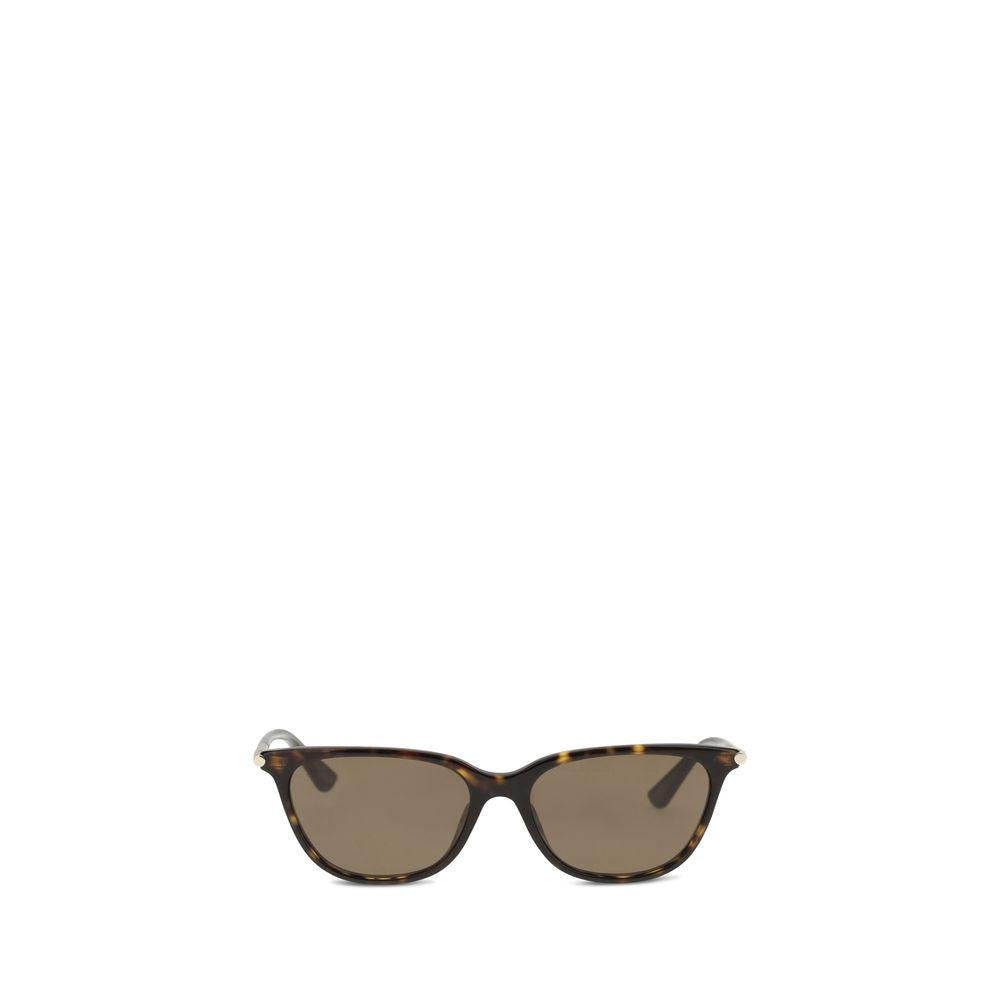 Alexander McQueen Cat-Eye Bruine Acetaat Zonnebrillen