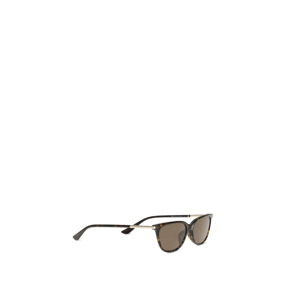 Alexander McQueen Cat-Eye Bruine Acetaat Zonnebrillen