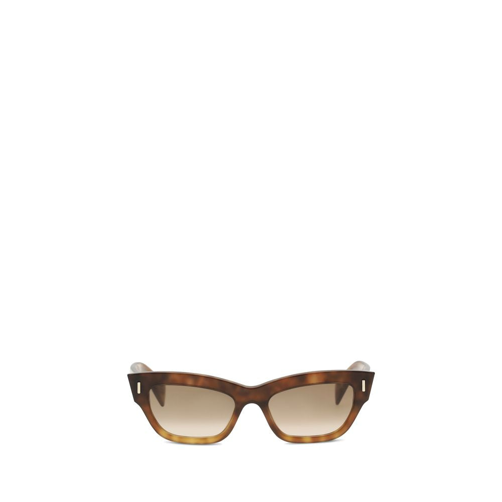 Alexander McQueen brown cat-eye acetate sunglasses