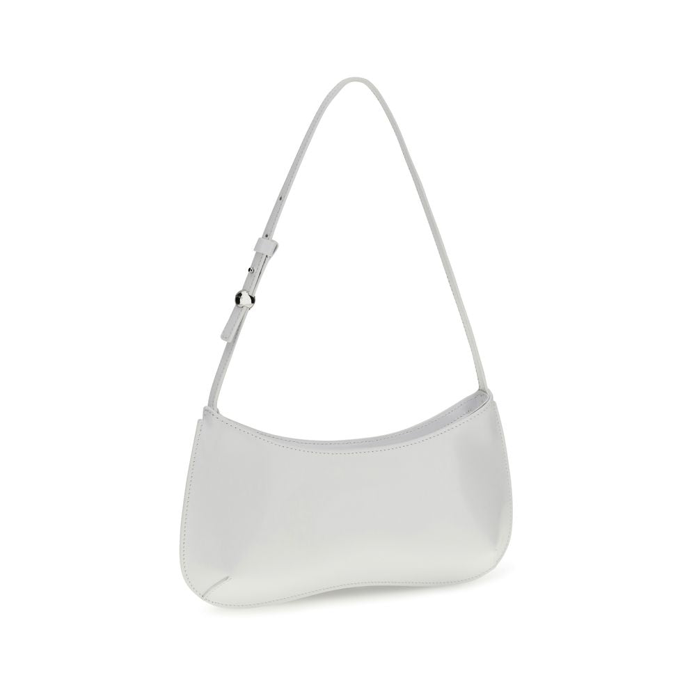 Jacquemus Bisou Perle Schoudertas Wit Kalfsleer