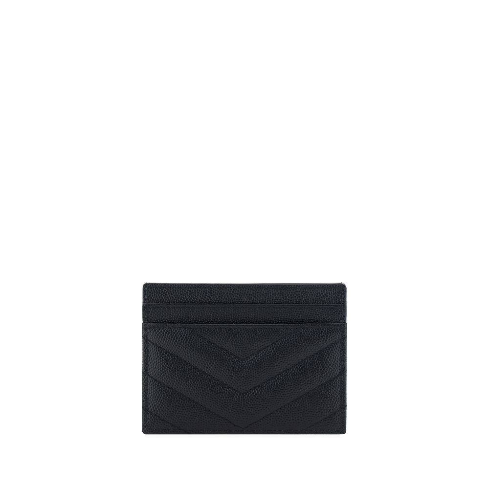 Saint Laurent bos taurus matelassé kaartportemonnee