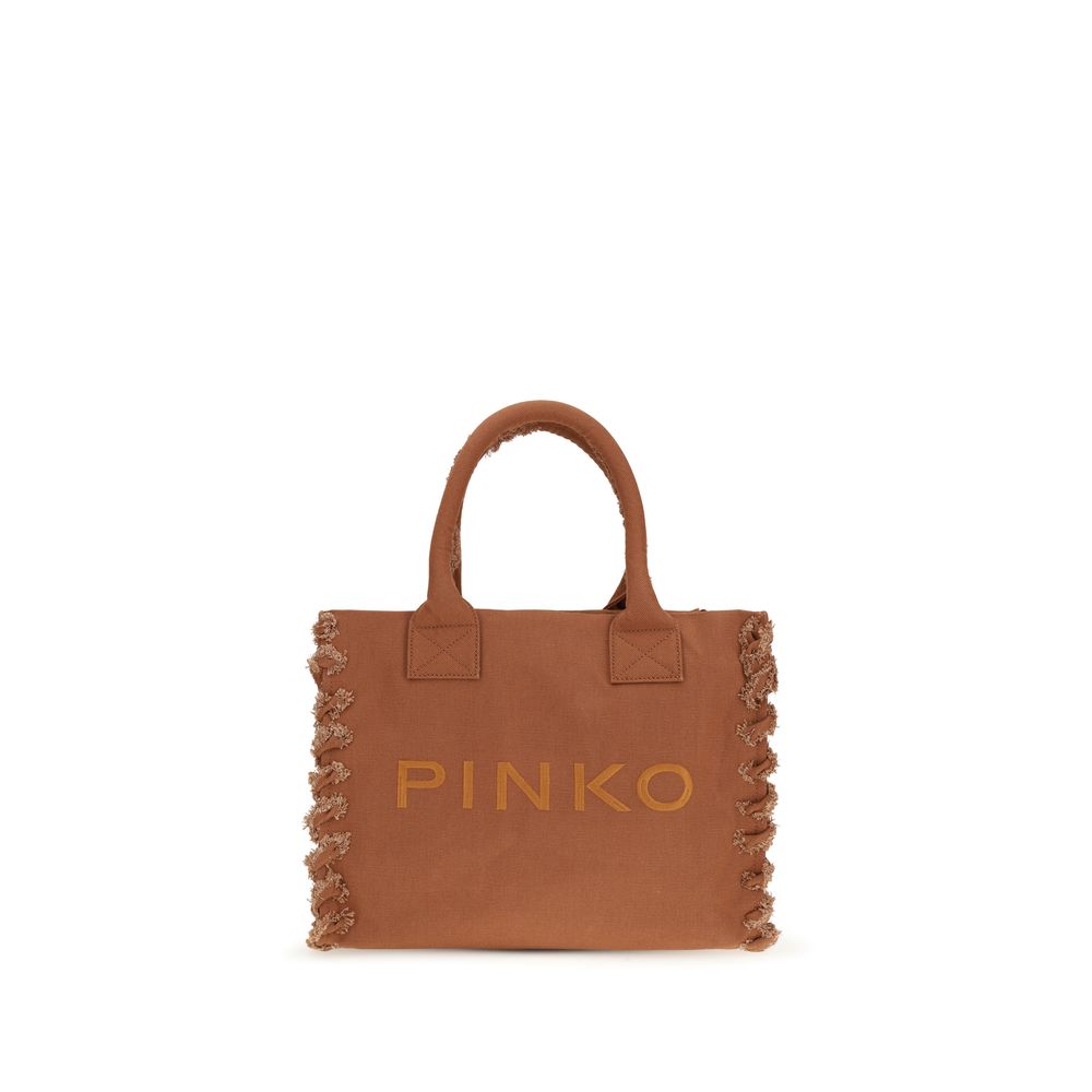 PINKO tote luxecanvas gedetailleerde logodesignconcept tas