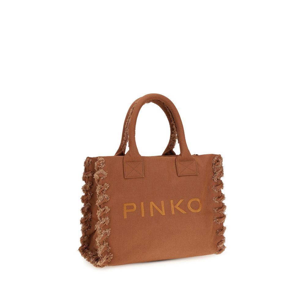 PINKO tote luxecanvas gedetailleerde logodesignconcept tas