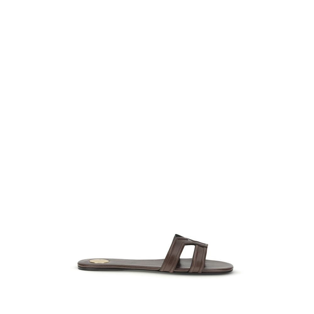 Saint Laurent mabrouka sandalen kalfsleer luxecollectie
