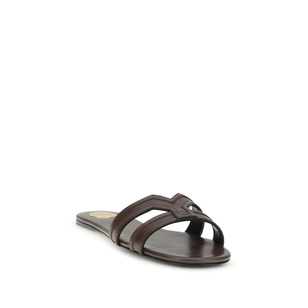 Saint Laurent mabrouka sandalen kalfsleer luxecollectie