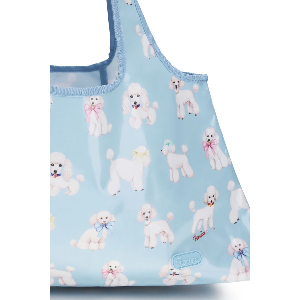 Fiorucci Cobaltblauw Pvc Schoudertas Minimalistisch