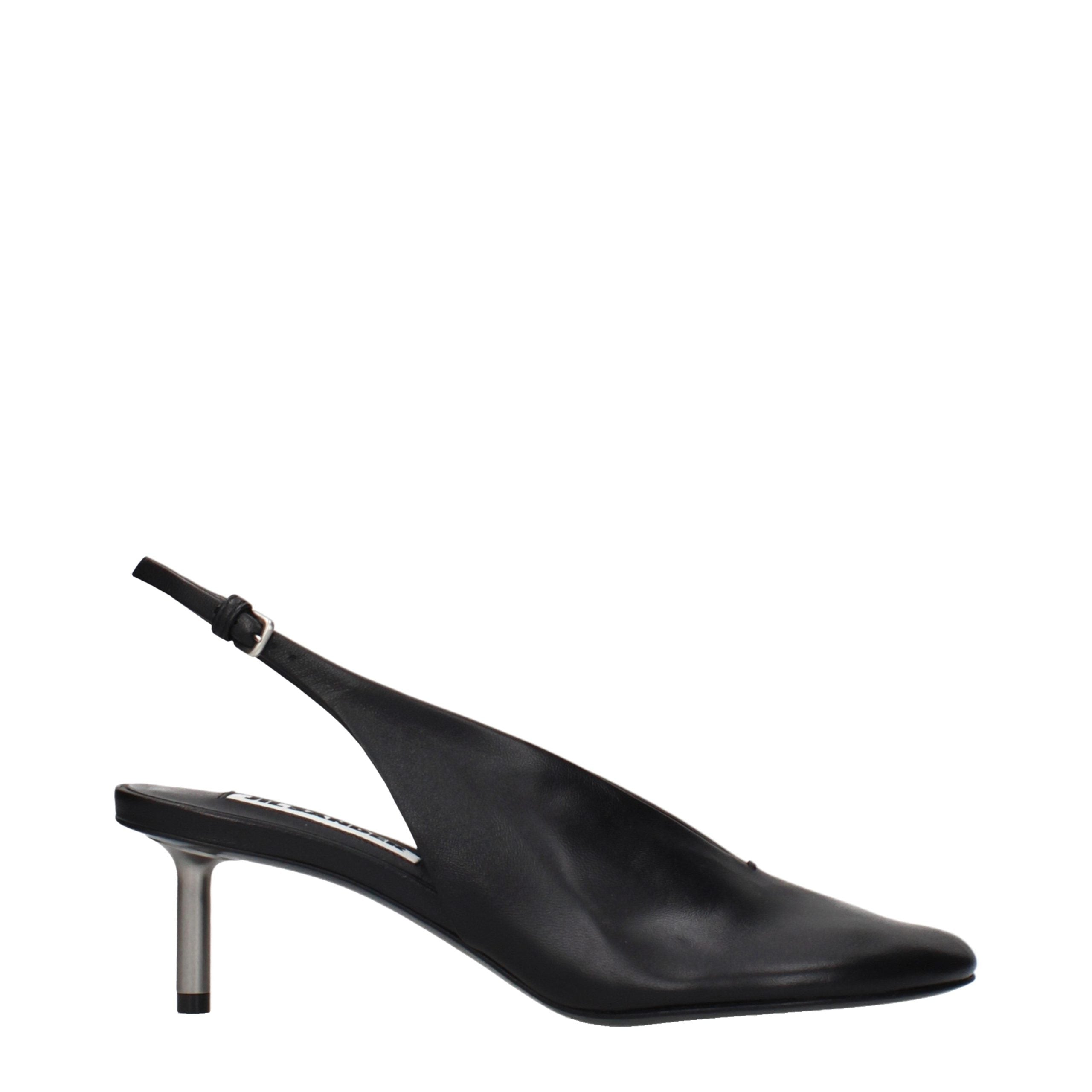 Jil Sander hoogglansleder pumps contemporary classic