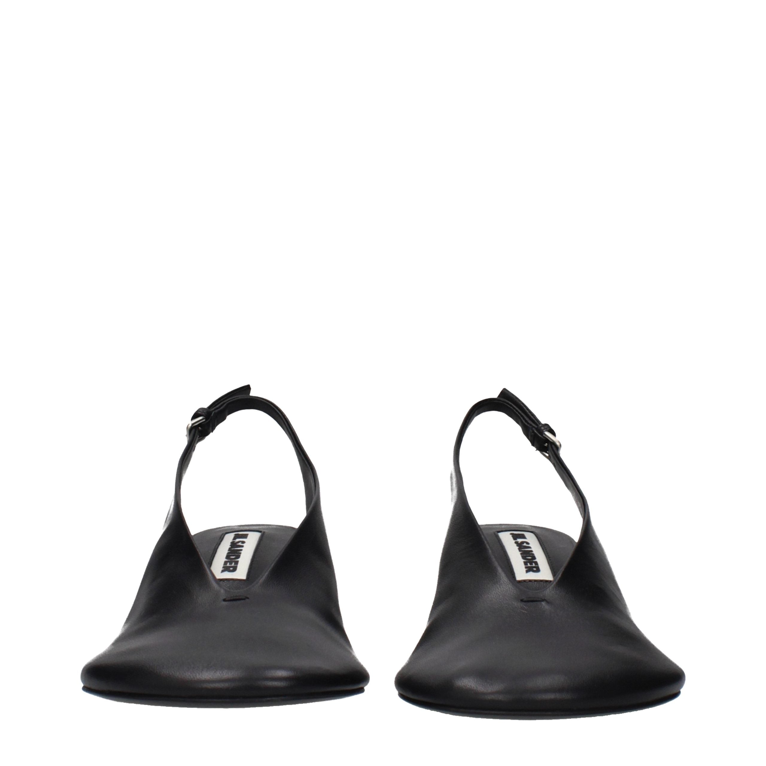 Jil Sander hoogglansleder pumps contemporary classic