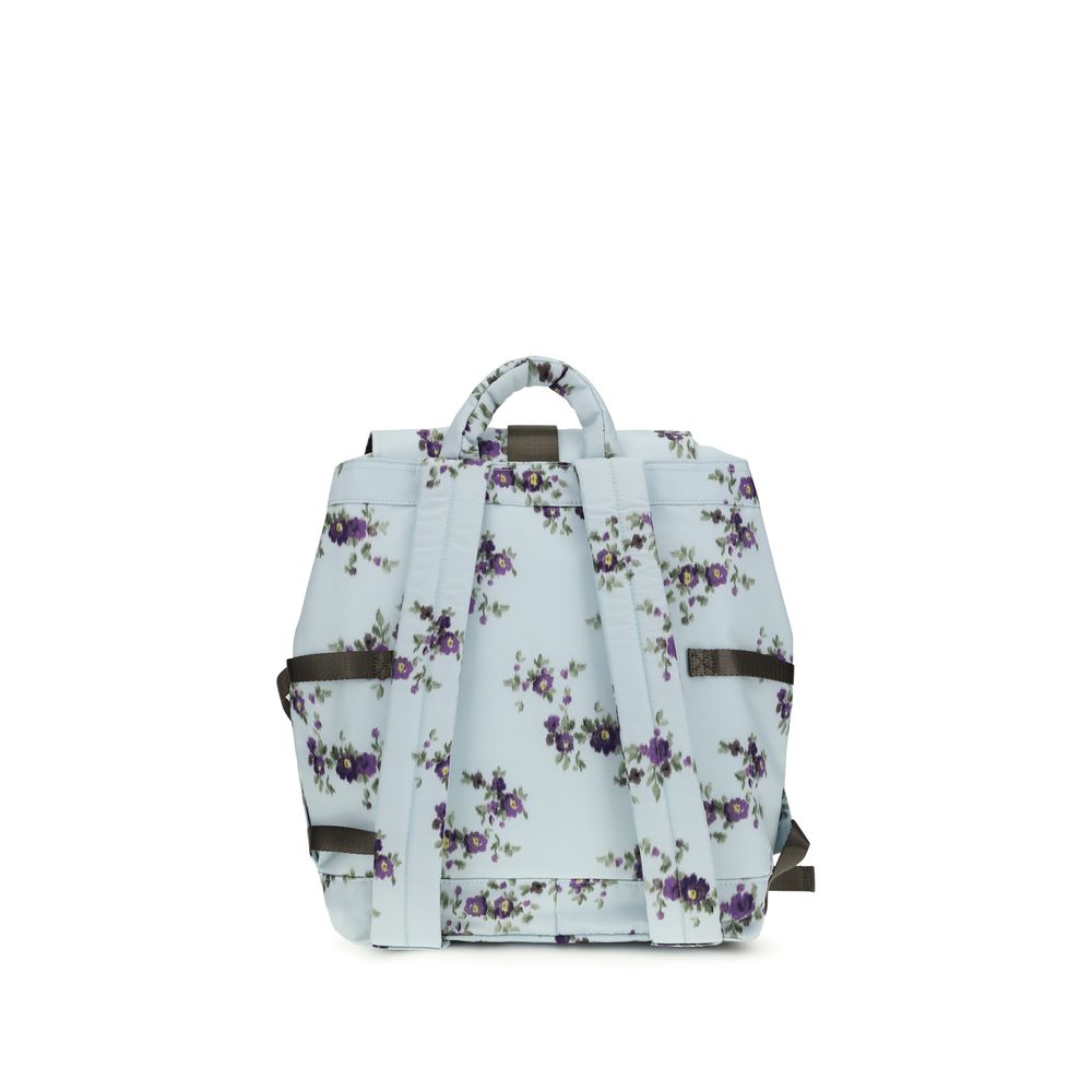 Ganni re-tech nylon floral backpack