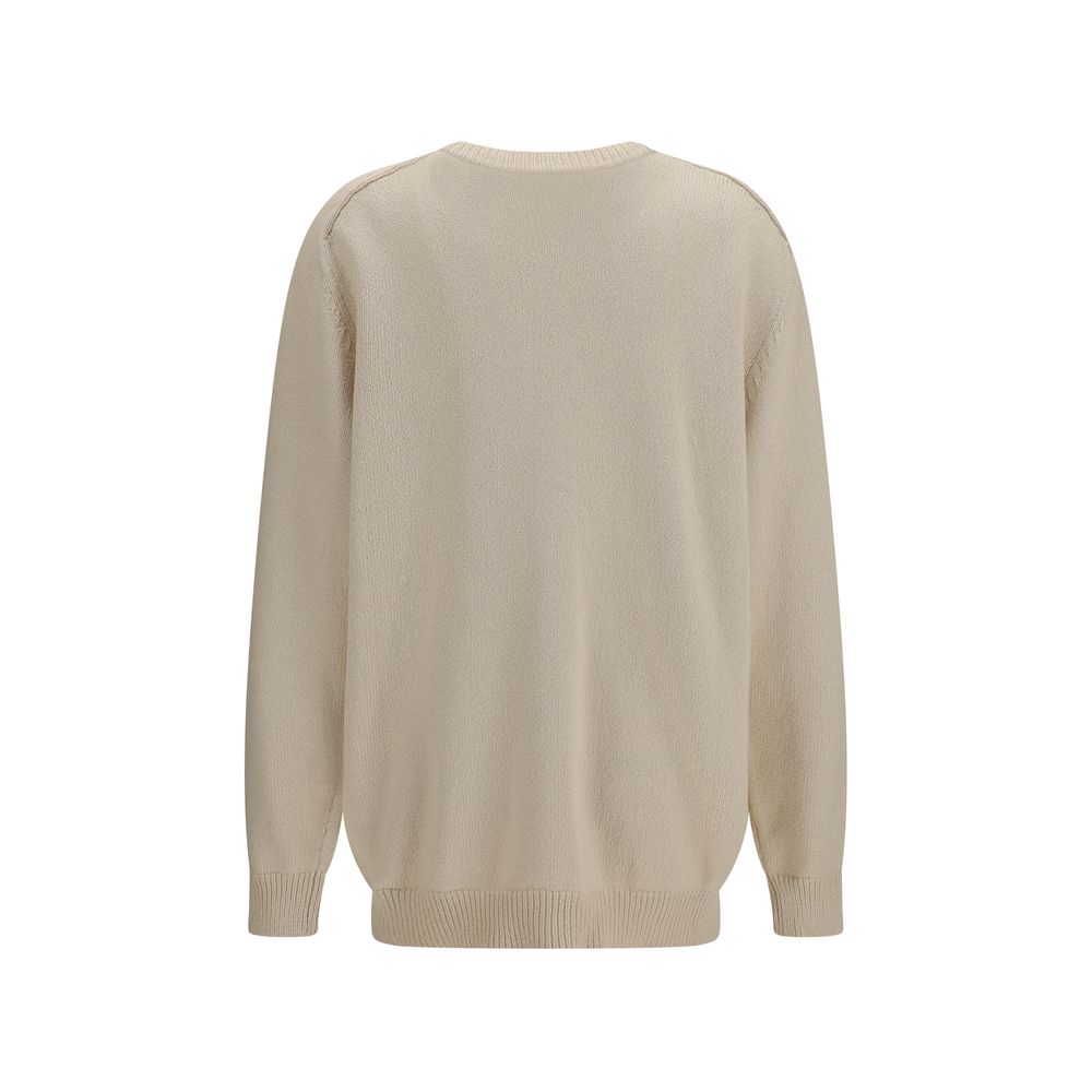 Balmain beige katoenen cardigan met drukknoopsluiting