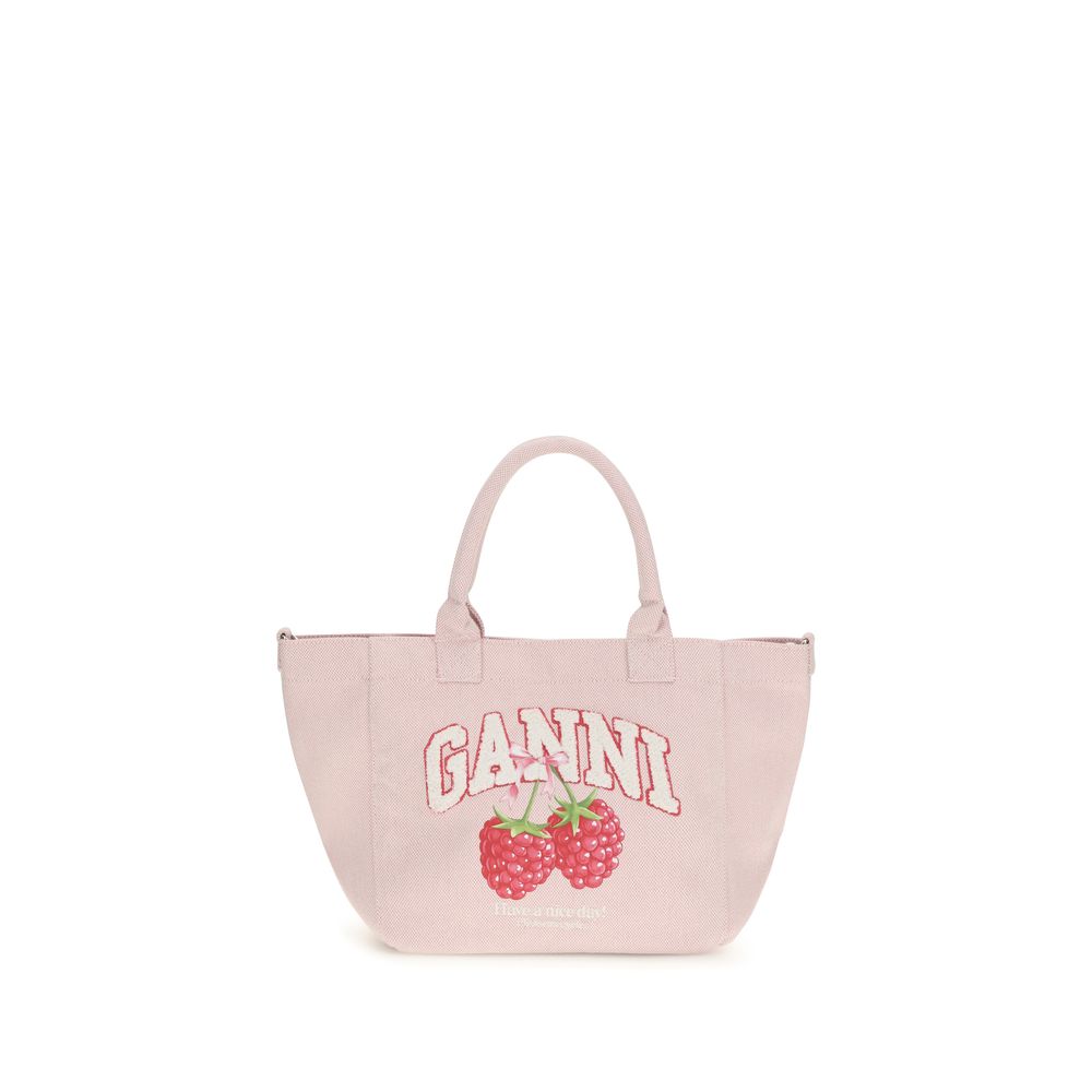 Ganni Raspberry Print Shoulder Bag