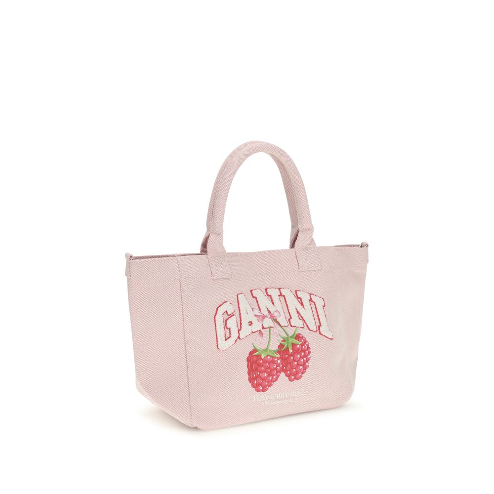 Ganni Raspberry Print Shoulder Bag