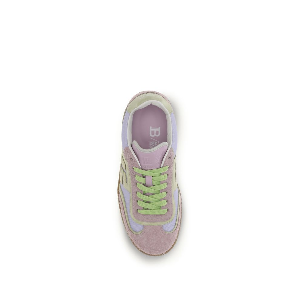 Balmain Bos Taurus Architecturally Calfskin Sneakers