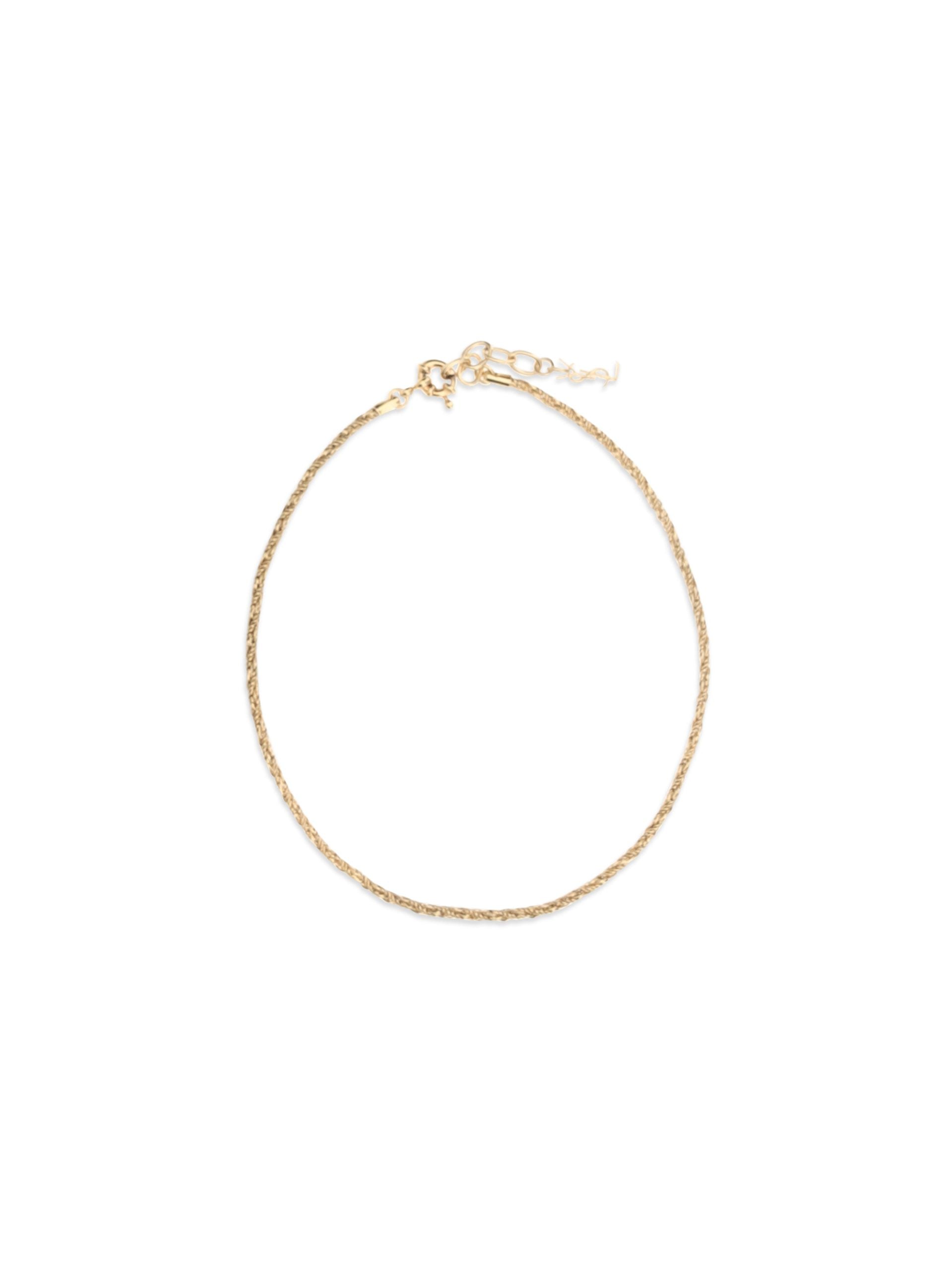 Saint Laurent cassandre halsketting goudkleurig brons