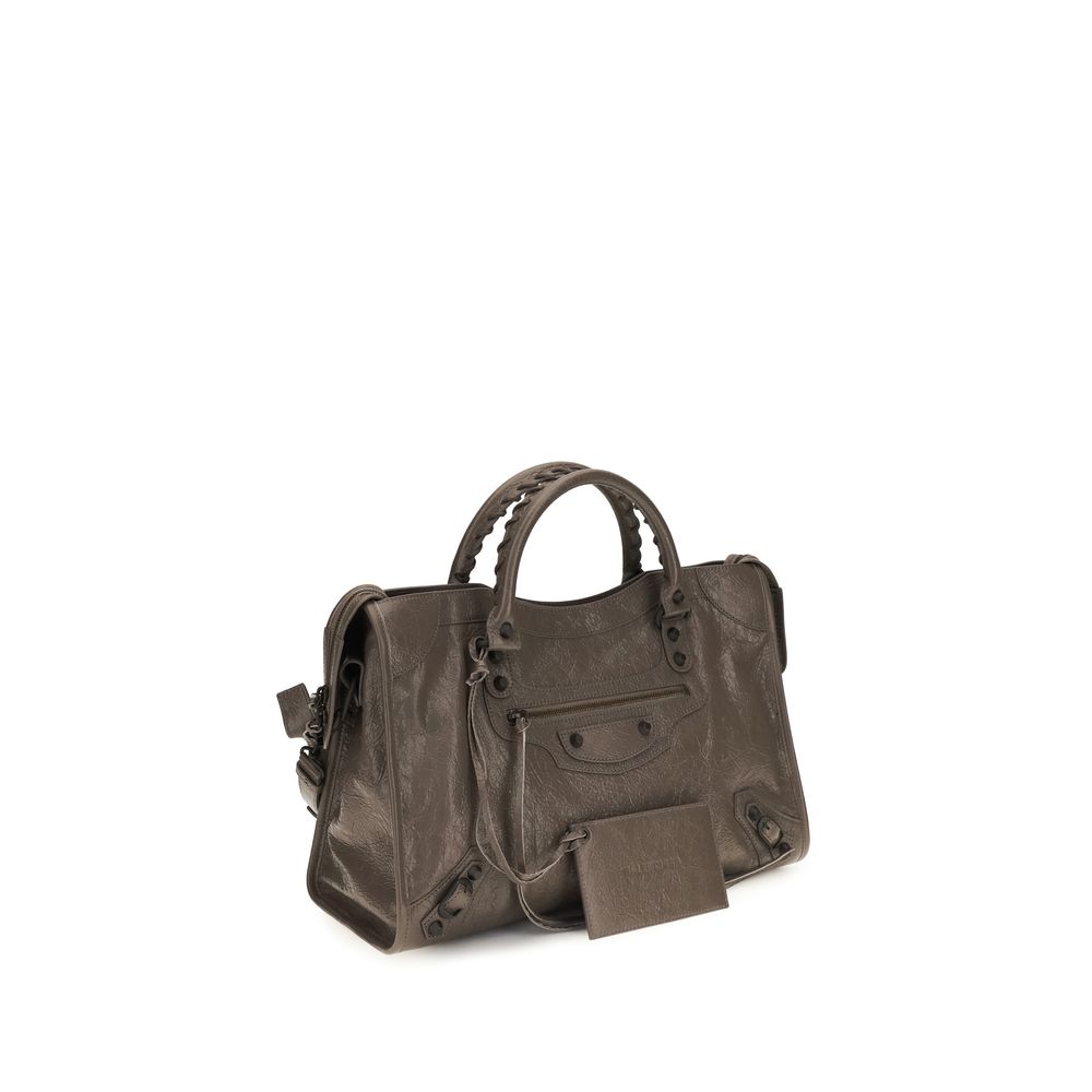 Balenciaga le city microperforeerde lamsleder handtas