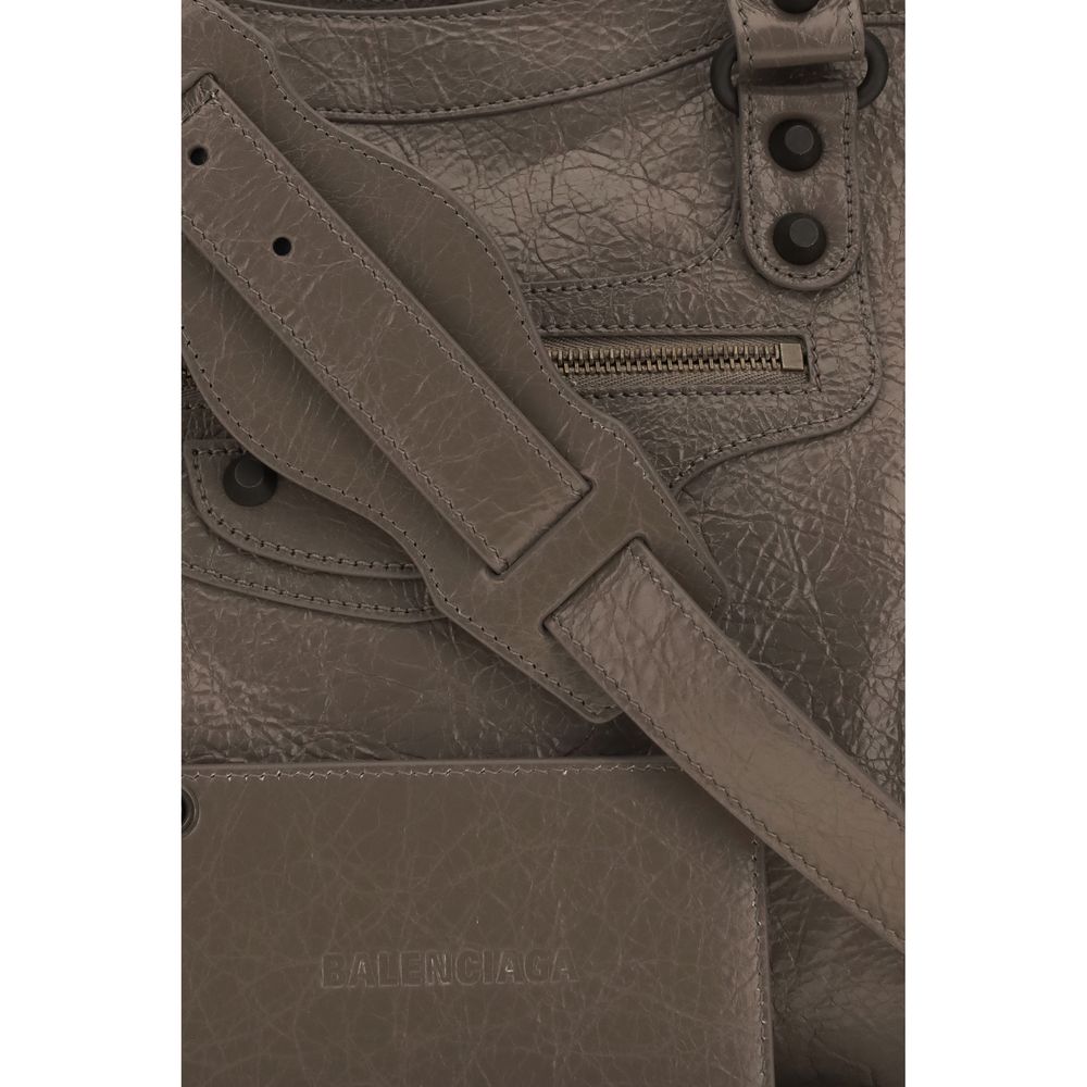 Balenciaga le city microperforeerde lamsleder handtas
