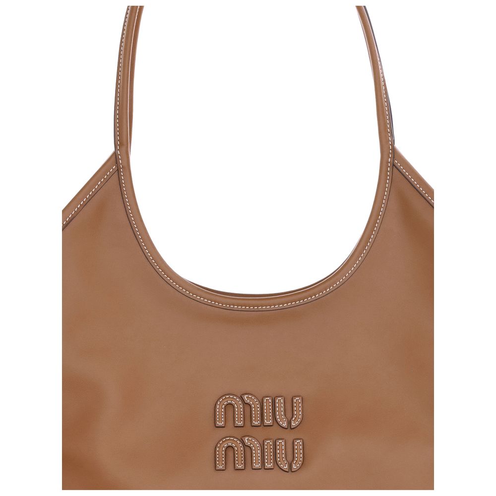 Miu Miu Bos Taurus-Calfskin-Leather-Couture Shoulder-Bag