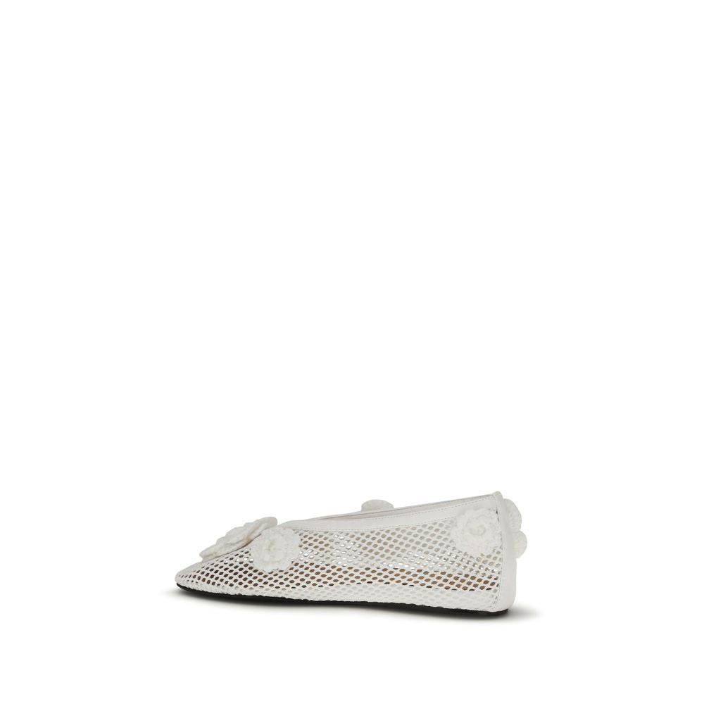 Ganni Jenny Mesh Ballerina's