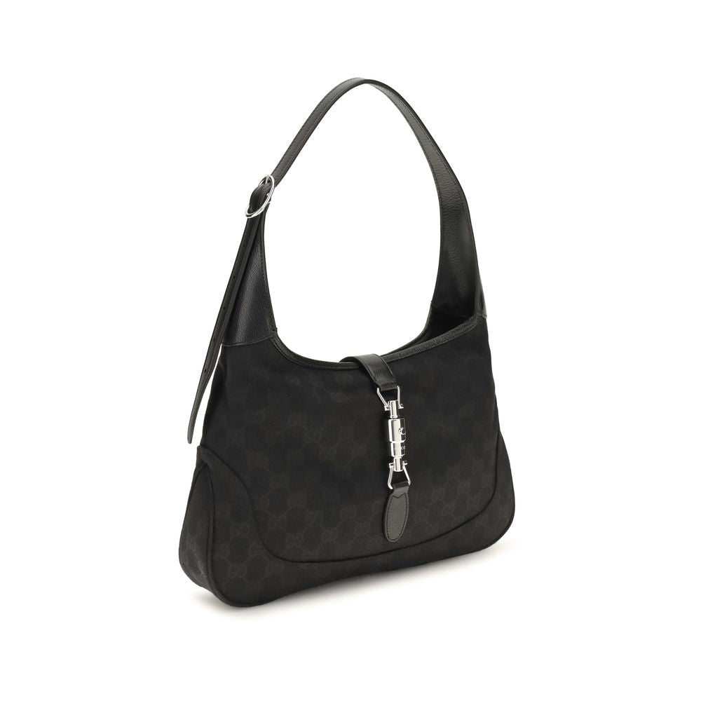 Gucci Jackie 1961 Schoudertas Lederkwaliteit Matzwart