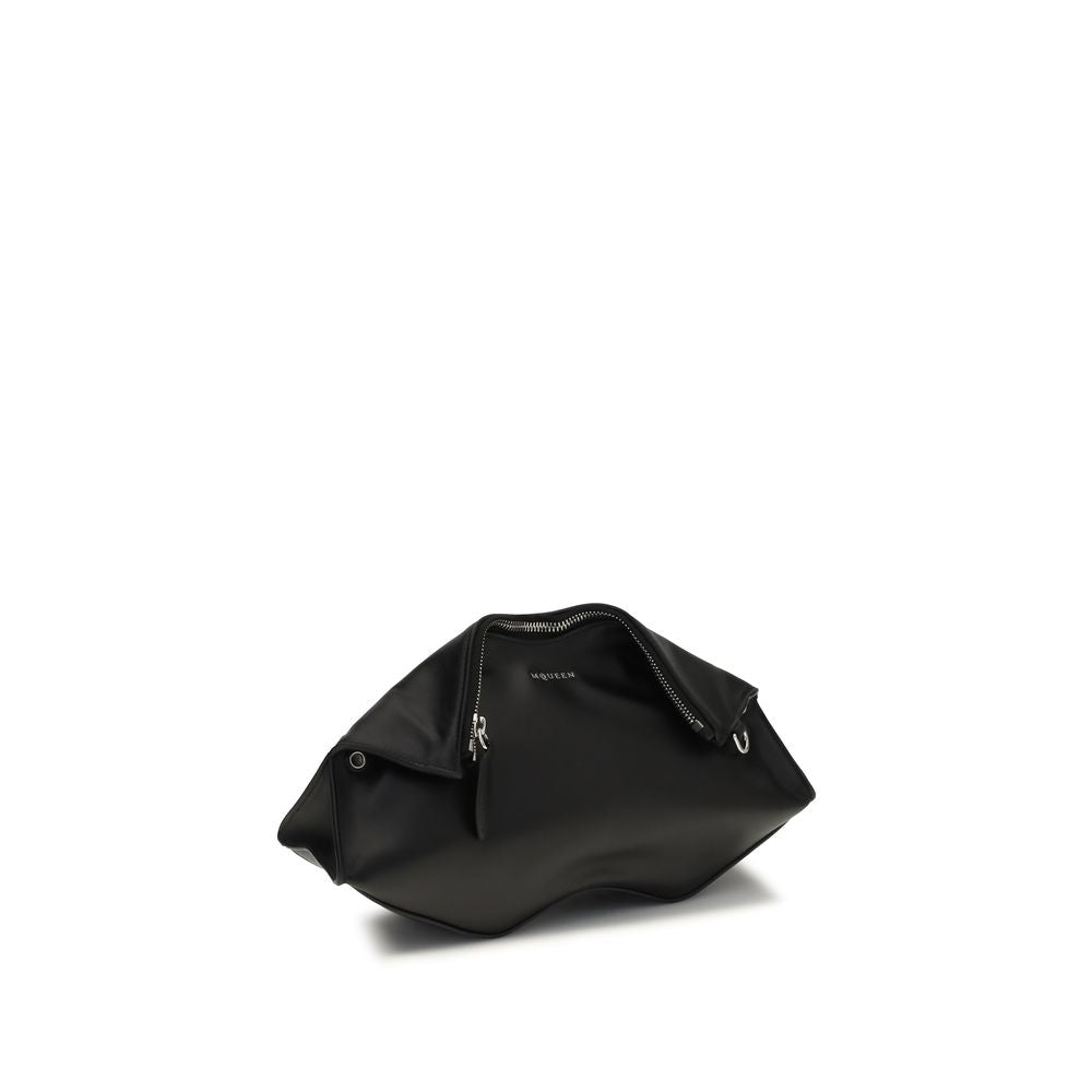 Alexander McQueen manta iriserende kalfsleder clutch