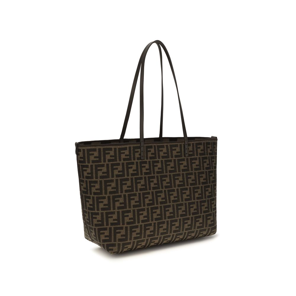 Fendi roll magnificentie fluweel jacquard shoulderbag