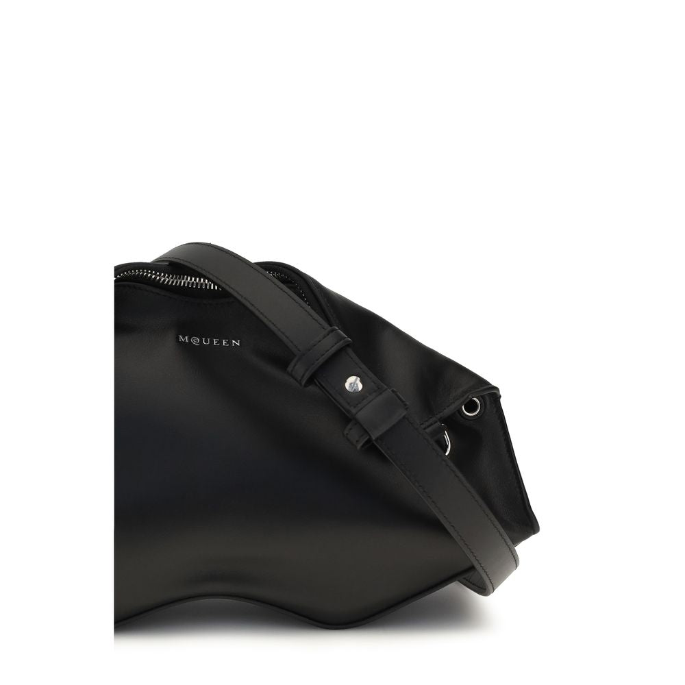 Alexander McQueen manta iriserende kalfsleder clutch