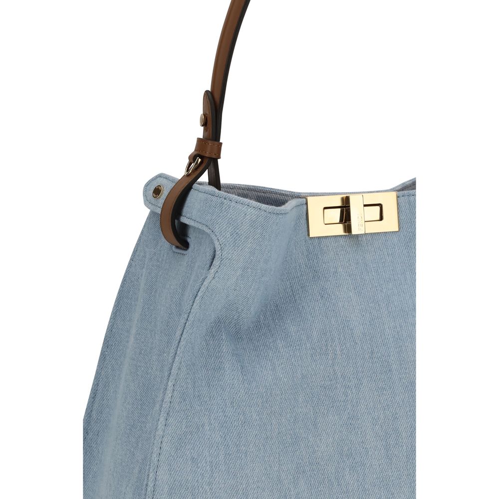 Fendi Way Medium Handtas Denim