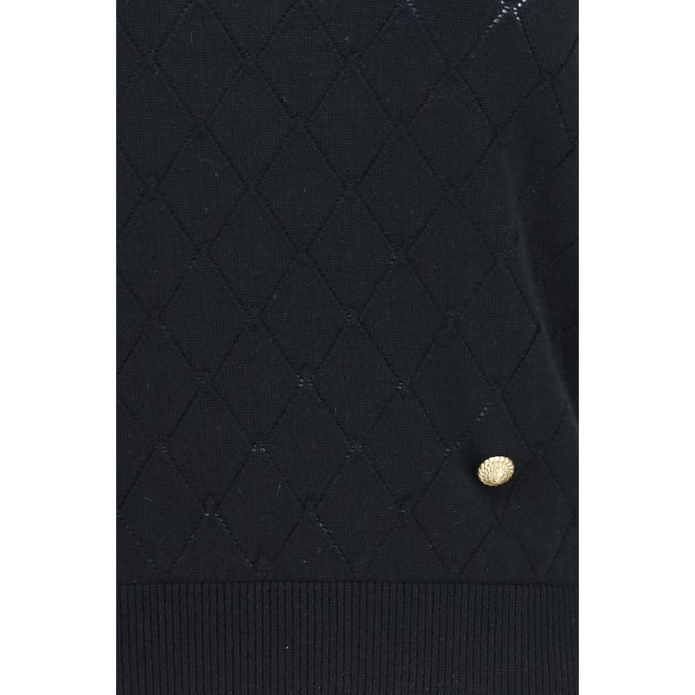 Balmain Sleeveless Merino Wool Top
