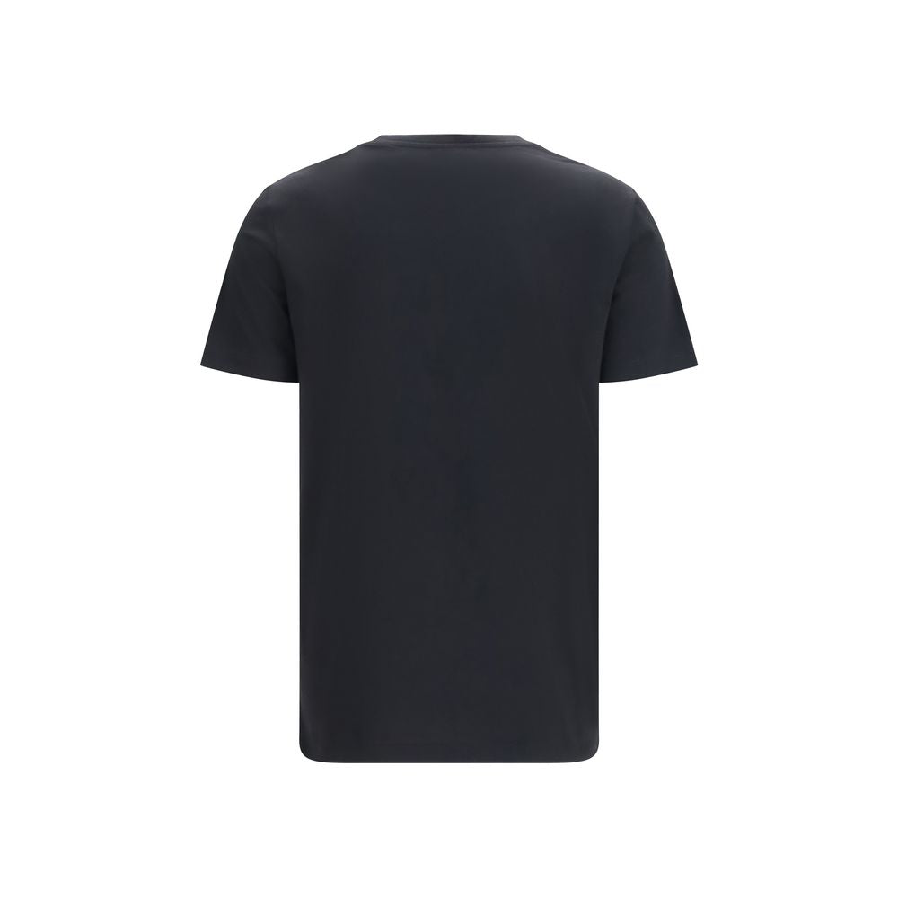 Balmain zwart katoen emblematische couture t-shirt