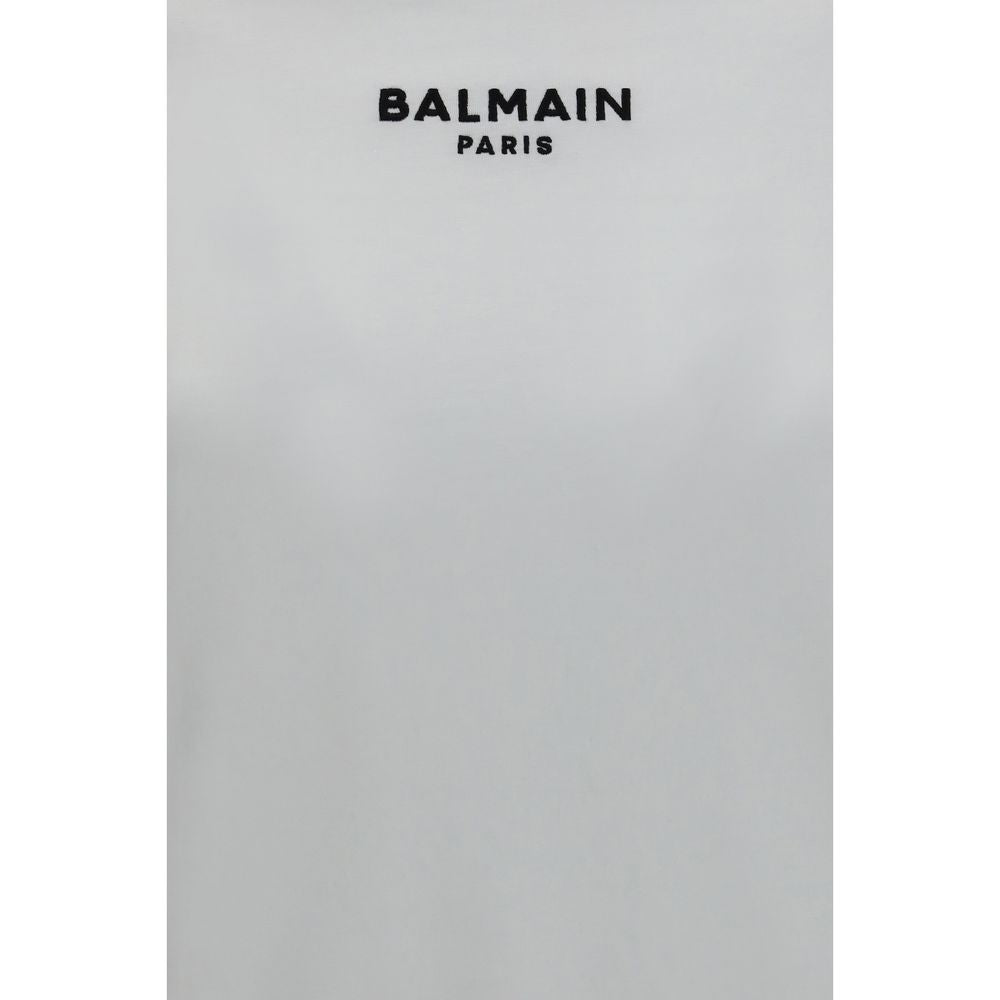 Balmain witte katoenen tshirt signature collection