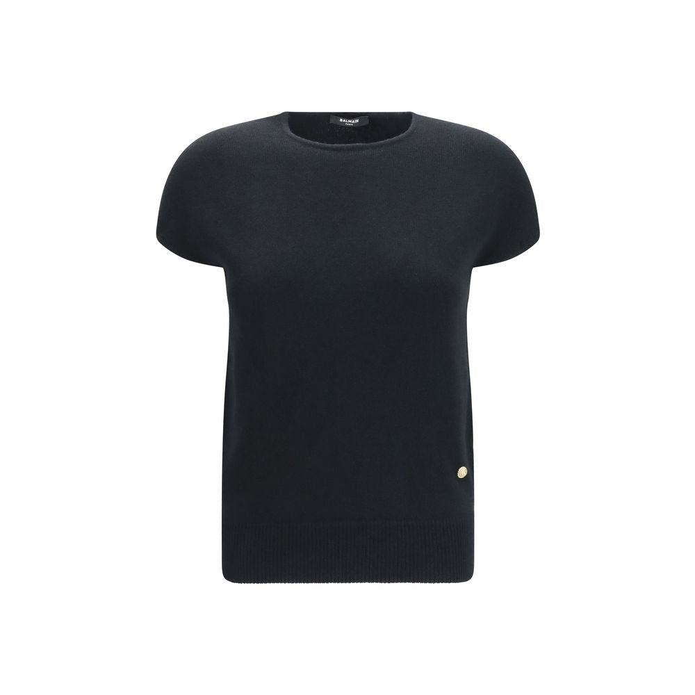 Balmain oves aries cashmere sleeveless trui