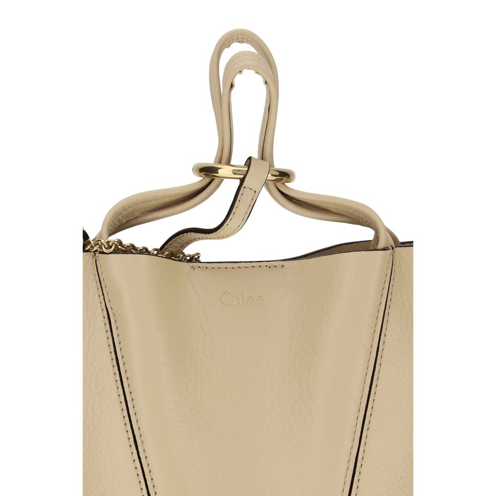Chloé Spin Calfskin Leather Shoulder Bag