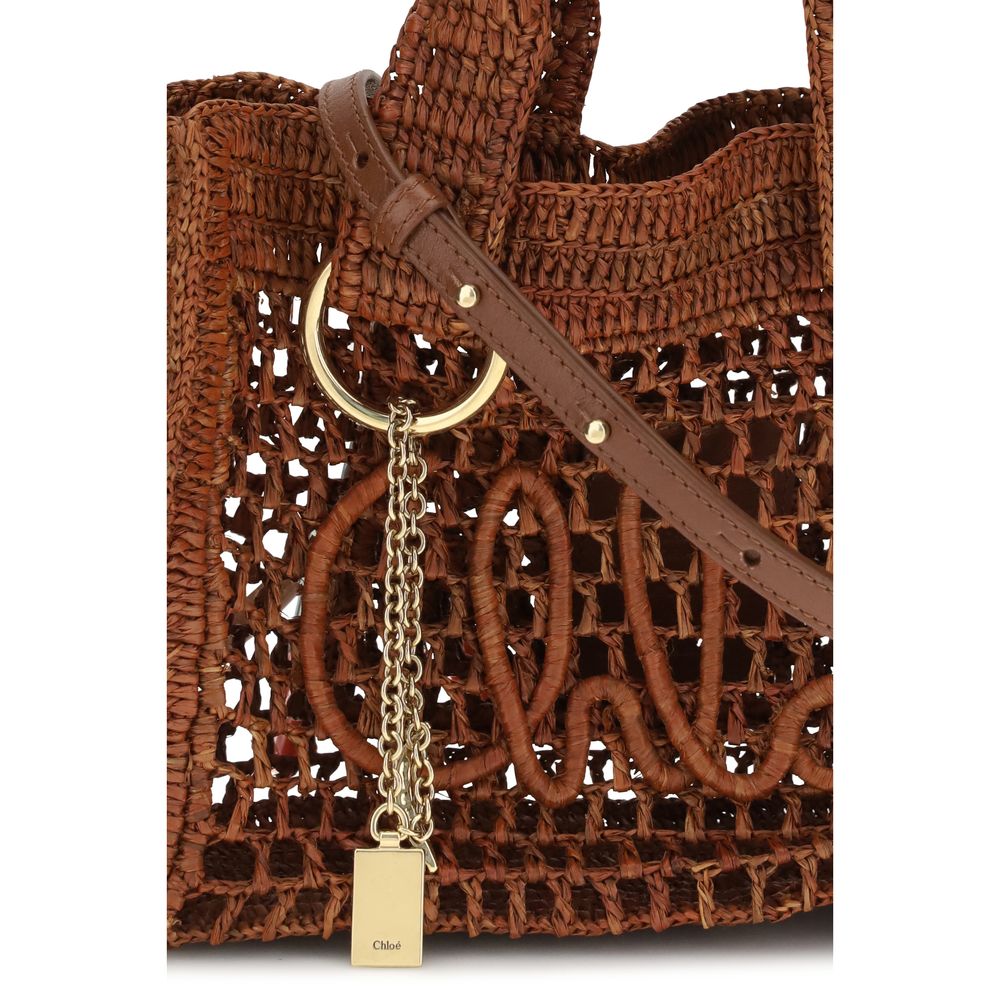 Chloé limitededition raffia east-west shoulder bag