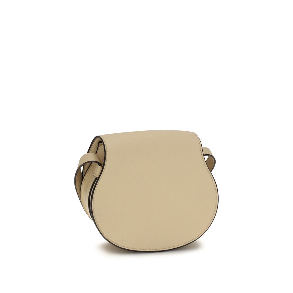Chloé small marcie beige kalfsleder schoudertas