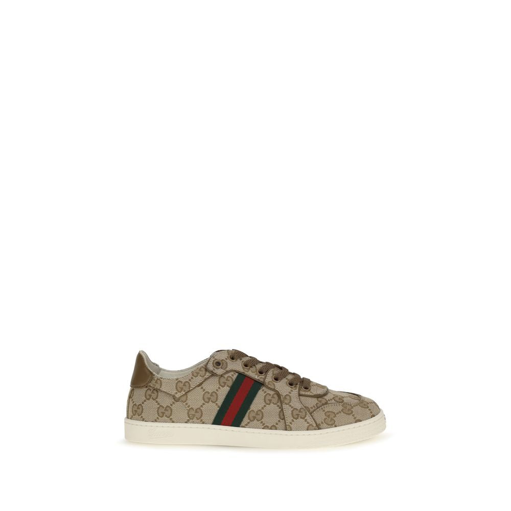 Gucci signature textured luxurious canvas sneakers